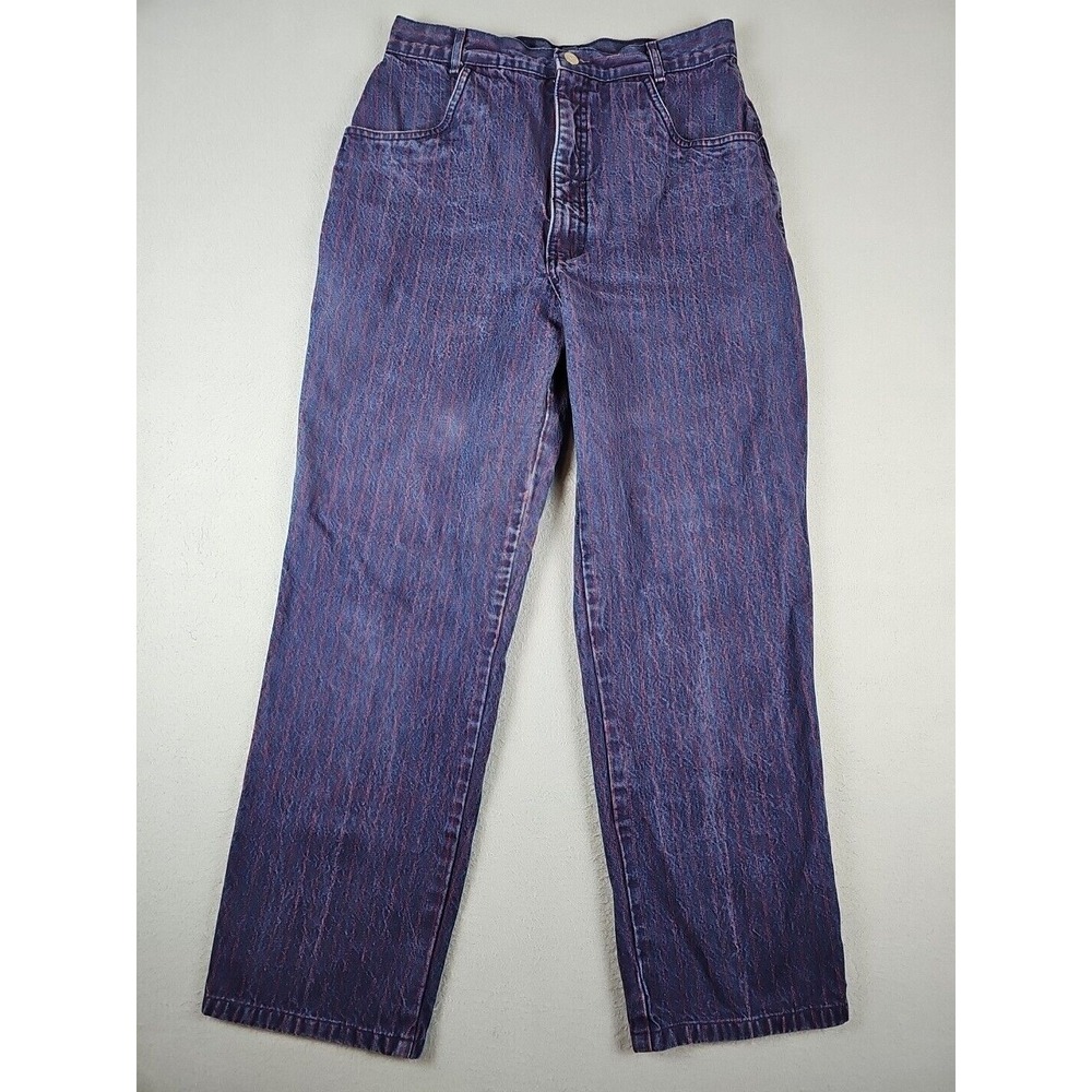 Roper Women's 13/14 29x27 Western Bareback Jeans Purple High Rise‎ Mom Cowgirl